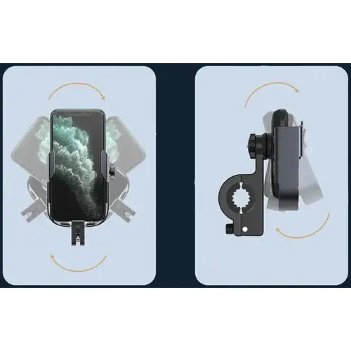 Baseus Armor Motor Telefoonhouder – Stevige Smartphonehouder voor Stuur en Spiegel, Zwart