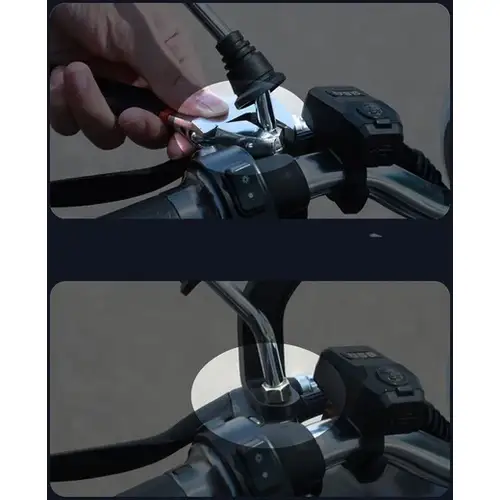 Baseus Armor Motor Telefoonhouder – Stevige Smartphonehouder voor Stuur en Spiegel, Zwart