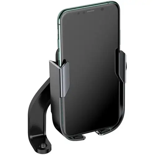 Baseus Armor Motor Telefoonhouder – Stevige Smartphonehouder voor Stuur en Spiegel, Zwart