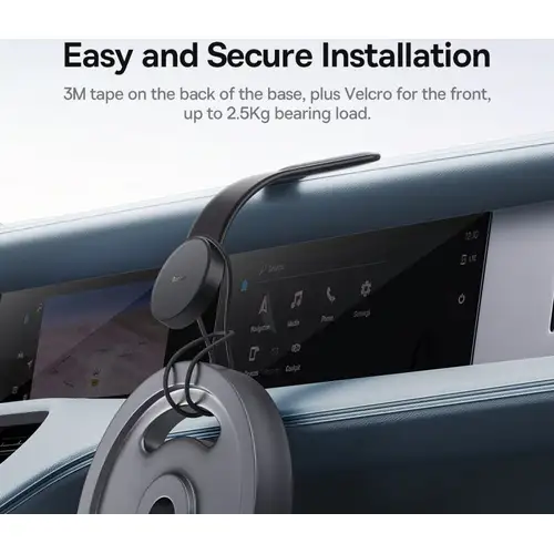 Baseus C02 Magnetische Telefoonhouder Auto – MagSafe Compatibel voor Dashboard, Zwart