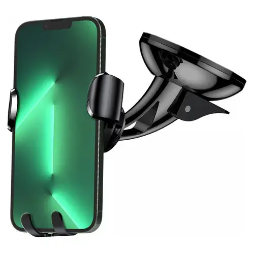 Baseus Gravity Verstelbare Autohouder voor Dashboard - Zuignap Telefoonhouder Zilver