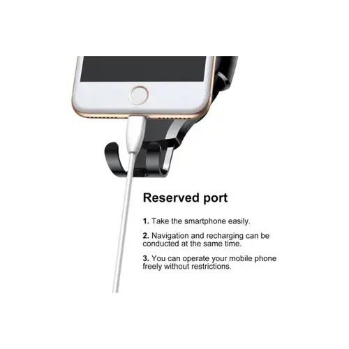 Baseus Gravity Verstelbare Autohouder voor Dashboard - Zuignap Telefoonhouder Zilver