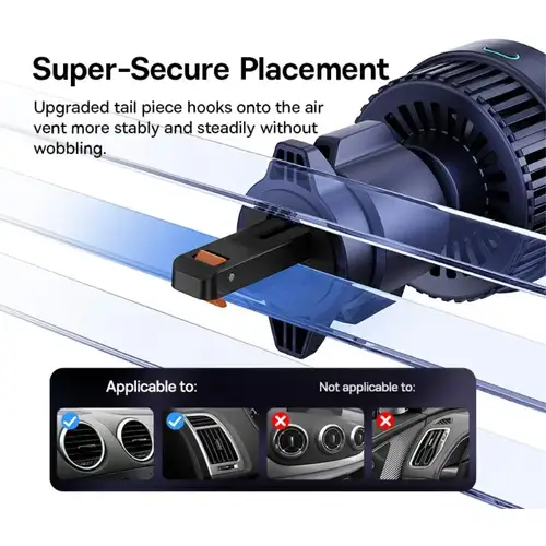 Baseus MagPro Telefoonhouder Auto – Ventilatierooster Houder met MagSafe Draadloos Opladen 15W
