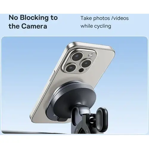 Baseus PrimeTrip Stick-on Telefoonhouder met Kickstand – Ring Type Houder voor op de Fiets, Zwart