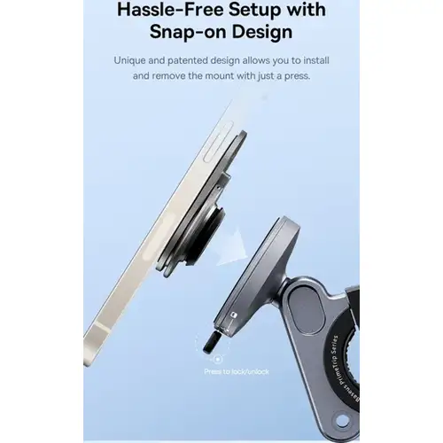 Baseus PrimeTrip Stick-on Telefoonhouder met Kickstand – Ring Type Houder voor op de Fiets, Zwart