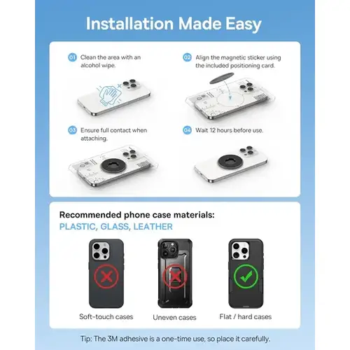Baseus PrimeTrip VB1 MagSafe Telefoonhouder Fiets – Magnetische Stuurhouder voor Smartphone, Zwart