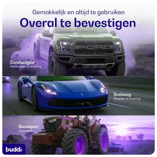 Buddi MagWay Universele MagSafe Autohouder - Dashboard Montage met Zuignap