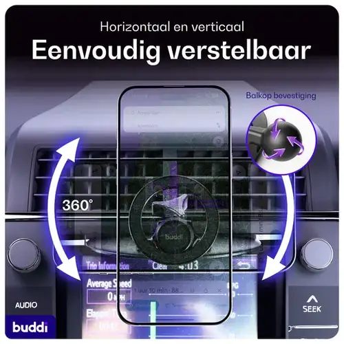 Buddi MagWay Magnetische Telefoonhouder Auto - MagSafe CD-Speler Sleuf Houder