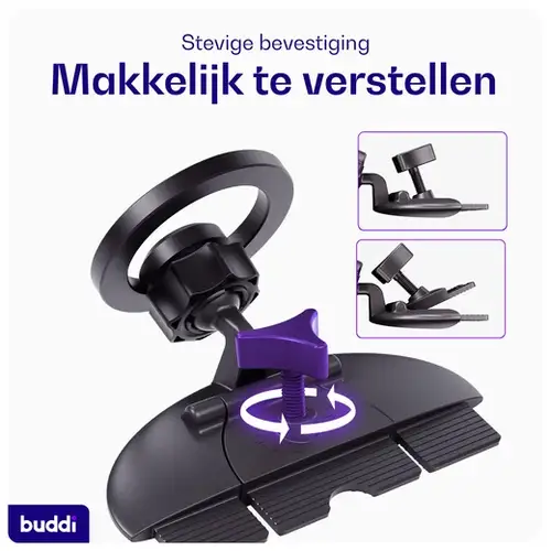 Buddi MagWay Magnetische Telefoonhouder Auto - MagSafe CD-Speler Sleuf Houder