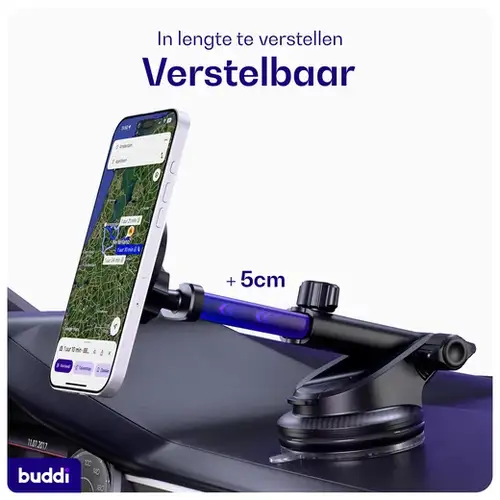 Buddi MagWay Universele Magnetische Telefoonhouder - Raam en Dashboard Zuignap