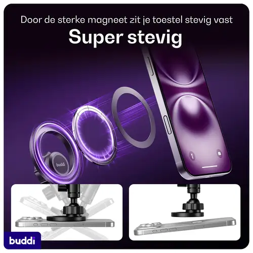 Buddi MagWay Magnetische Telefoonhouder Auto - MagSafe Ventilatierooster Houder