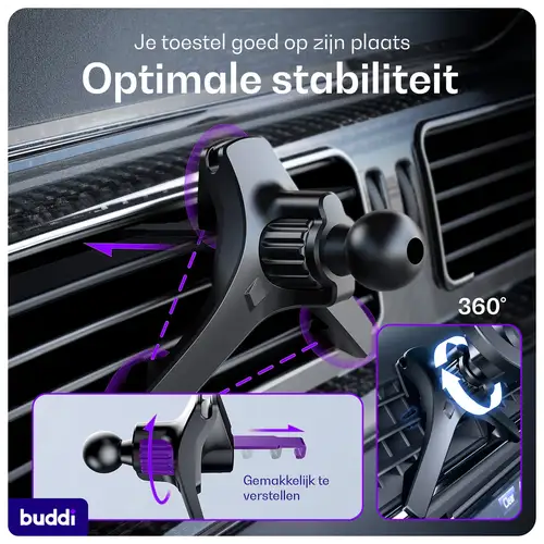 Buddi MagWay Magnetische Telefoonhouder Auto - MagSafe Ventilatierooster Houder
