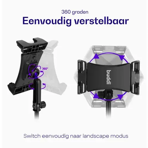 Buddi TabWay iPad Houder Auto - Tablet Standaard voor in de Bekerhouder