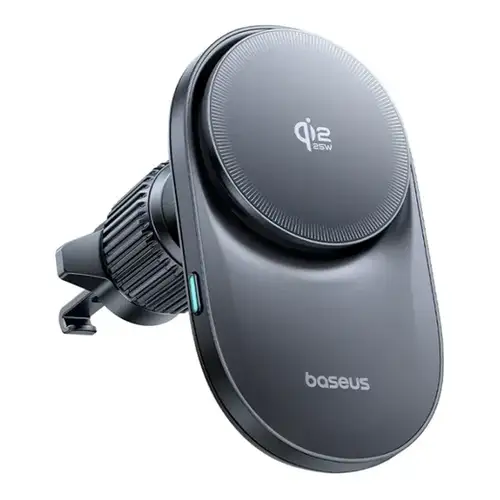 Baseus VC2 Pro Qi2.2 Telefoonhouder Auto – MagSafe Compatibel, Ventilatierooster, Snel Opladen tot 25W