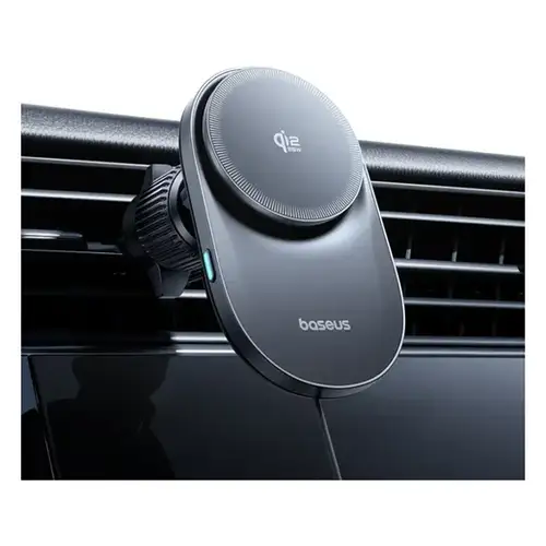 Baseus VC2 Pro Qi2.2 Telefoonhouder Auto – MagSafe Compatibel, Ventilatierooster, Snel Opladen tot 25W