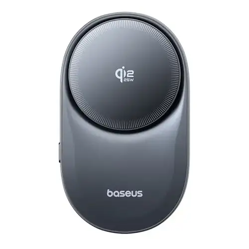 Baseus VC2 Pro Qi2.2 Telefoonhouder Auto – MagSafe Compatibel, Ventilatierooster, Snel Opladen tot 25W