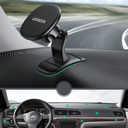 UGREEN Magnetische Autohouder voor Dashboard - Telefoonhouder Zwart
