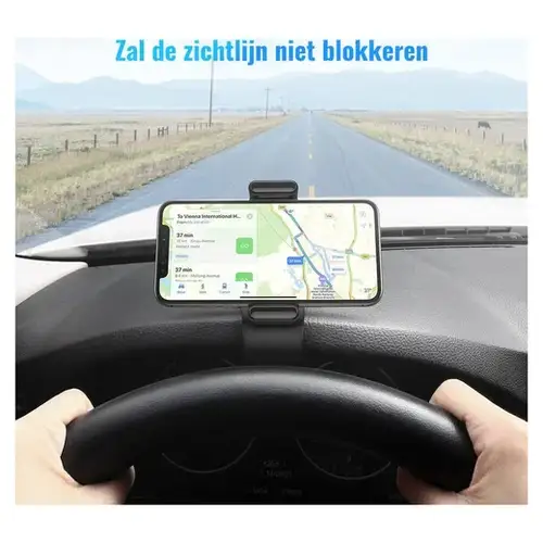 UGREEN Universele Dashboard Autohouder - 360° Verstelbare Telefoonhouder - Zwart