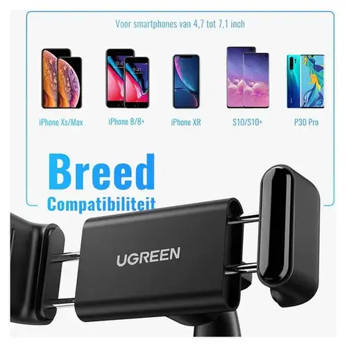 UGREEN Universele Dashboard Autohouder - 360° Verstelbare Telefoonhouder - Zwart