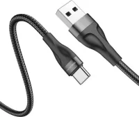 Borofone Kabel BX61 Bron 2 in 1 – Type C naar Type C 1 meter zwart