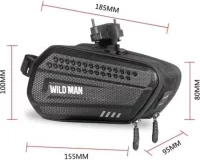 WILD MAN ES7 1.2L Fietstas Frame Voor Bovenbuis Fietstas Zwart