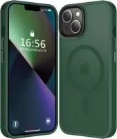 Apple iPhone 15 Plus Hoesje met MagSafe Matte Green
