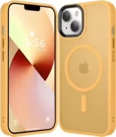Apple iPhone 15 Plus Hoesje met MagSafe Matte Oranje