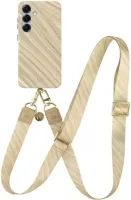 AVY Samsung Galaxy S26 Hoesje MagSafe met Koord 130CM Aurum Gold