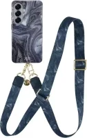 AVY Samsung Galaxy S26 Hoesje MagSafe met Koord 130CM Obscura Blue