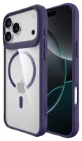 Buddi Hybrid Apple iPhone 17 Pro Max Hoesje Met MagSafe Transparant Paars