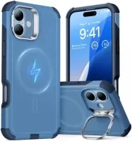 ESR Cyber Armor Apple iPhone 16 Hoesje MagSafe met Stand Blauw