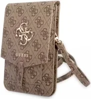 Guess Crossbody Telefoontasje Schoudertasje Smartphone 4G Logo Bruin