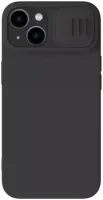Nillkin iPhone 15 Plus MagSafe Hoesje Siliconen Camera Slider Zwart