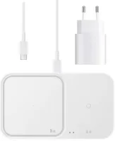 Originele Samsung Draadloze Oplader Duo Pad 15W + Adapter 25W Wit