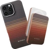 PITAKA Apple iPhone 16 Pro Max Hoesje met 5.000mAh MagSafe Powerbank Sunset