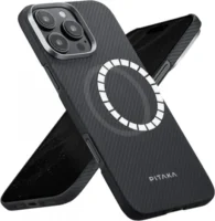 PITAKA MagEZ 6 Apple iPhone 16 Pro Max Hoesje 600D Ultra Dun MagSafe Zwart