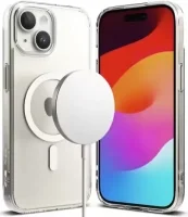 Ringke Fusion Apple iPhone 15 Plus Hoesjes MagSafe Matte Transparant