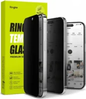 Ringke Apple iPhone 15 Pro Max Screen Protector Privacy Tempered Glass 9H