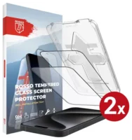 Rosso Apple iPhone 15 Pro Max Tempered Glass met Installatietray (2-Pack)