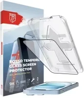 Rosso iPhone 15 Tempered Glass Screenportector met Installatietray Case Friendly