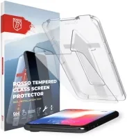 Rosso iPhone X / XS Tempered Glass Screenportector met Installatietray Case Friendly