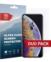 Rosso Apple iPhone X / XS Ultra Clear Screen Protector Duo Pack