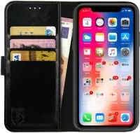 Rosso Element iPhone XR Hoesje Book Cover Zwart