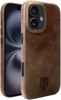Rosso Elite iPhone 16 Plus Leer MagSafe Hoesje Back Cover Bruin
