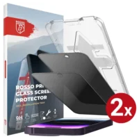 Rosso iPhone 15 Pro Max Privacy Glass met Installatietray (2-Pack)