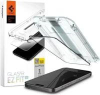 Spigen EZ Fit GLAS.tR iPhone 15 Pro Max Screen Protector Zwart (1-Pack)