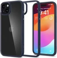 Spigen Ultra Hybrid iPhone 15 Plus Hoesje Back Cover Blauw