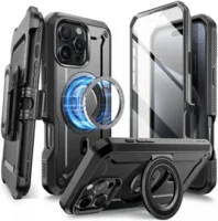 SUPCASE UB Mag Pro Apple iPhone 16 Pro Max Hoesje MagSafe Stand Zwart