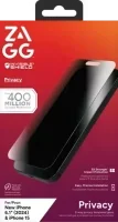 ZAGG InvisibleShield Glass Elite Privacy Apple iPhone 16 / 15 Screen Protector