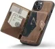 CaseMe JH-01 iPhone 15 Plus Hoesje met Magnetische Kaarthouder Bruin